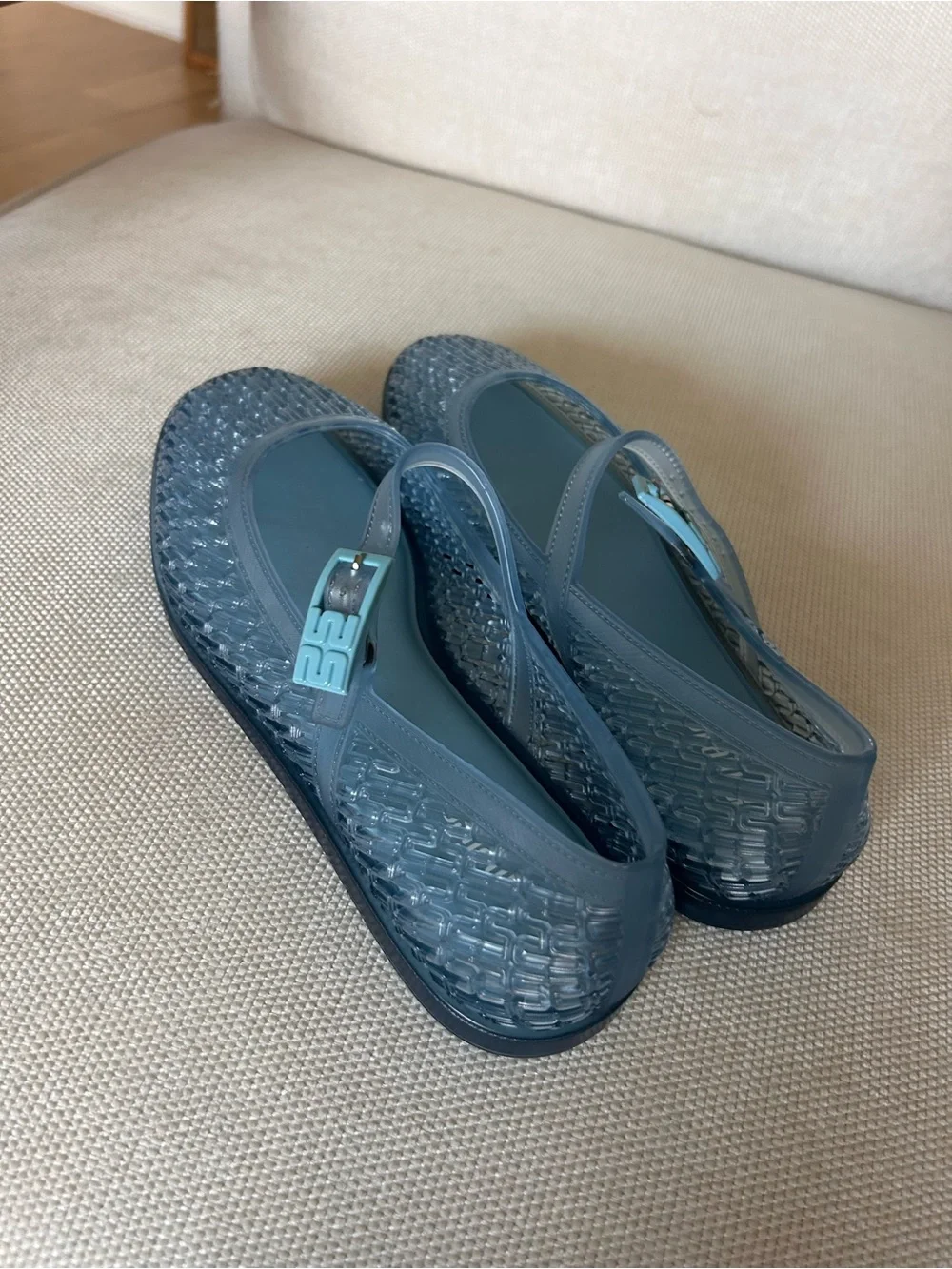 New Melissa Harper Jelly Mary Jane Flats - Picture 4 of 6